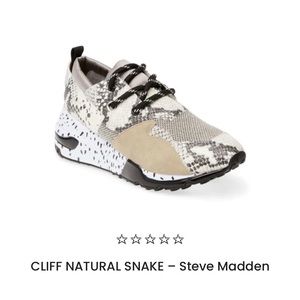 Steve Madden Cliff Natural Tennis Shoes size 6 excellent condition.